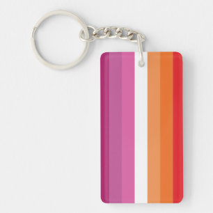 Lesbian Pride Flag Keychain