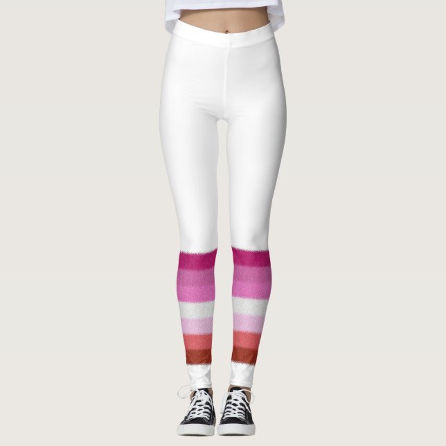 Lesbian Pride Flag Leggings (Front)