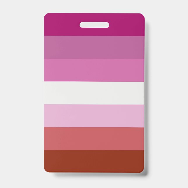Lesbian Pride Flag LGBTQ Badge (Front)