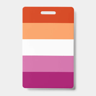 Lesbian Pride Flag LGBTQ Badge