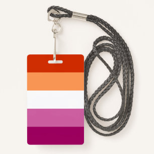 Lesbian Pride Flag LGBTQ Badge
