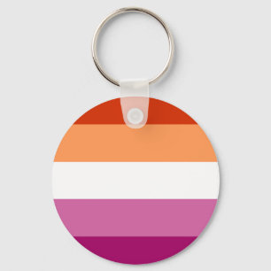 Lesbian Pride Flag LGBTQ Keychain
