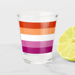Lesbian Pride Flag LGBTQ Shot Glass