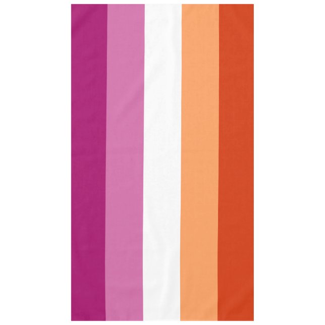 Lesbian Pride Flag LGBTQ Tablecloth (Front)