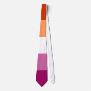 Lesbian Pride Flag LGBTQ Tie