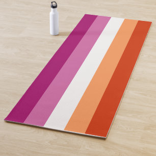 Lesbian Pride Flag LGBTQ Yoga Mat