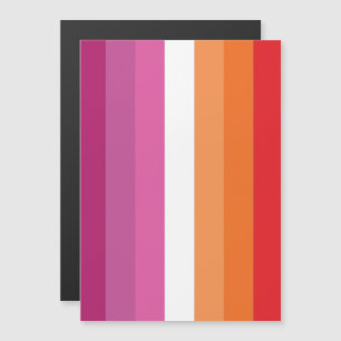 Lesbian Pride Flag Magnetic Invitation