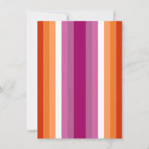 Lesbian Pride Flag Orange Pink Pack of 2 Bookmarks