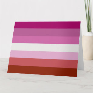 Lesbian Pride Flag (Origin) Card