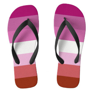 Lesbian Pride Flag (Origin) Flip Flops