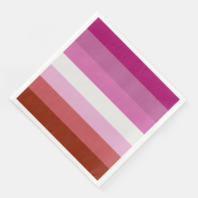 Lesbian Pride Flag (Origin) Napkin (Corner)