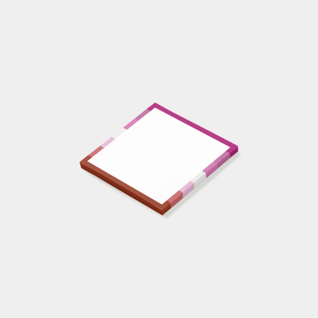 Lesbian Pride Flag (Origin) Post-it Notes (Angled)