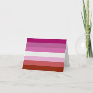 Lesbian Pride Flag (Origin) Thank You Card