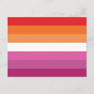 Lesbian Pride Flag Postcard