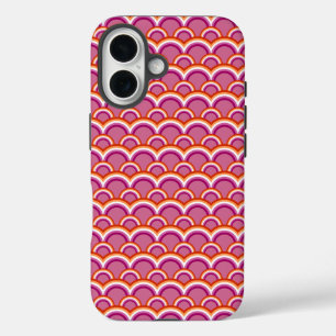 Lesbian pride flag rainbow pattern iPhone 16 case