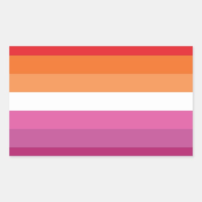 Lesbian Pride Flag Sticker (Front)