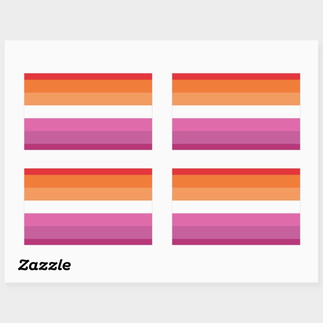 Lesbian Pride Flag Sticker (Sheet)