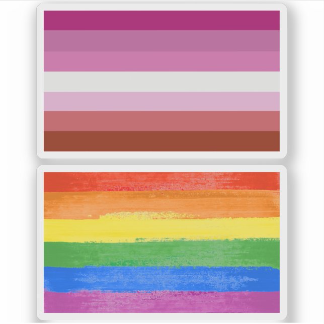 Lesbian Pride Flag Stripes (Front)
