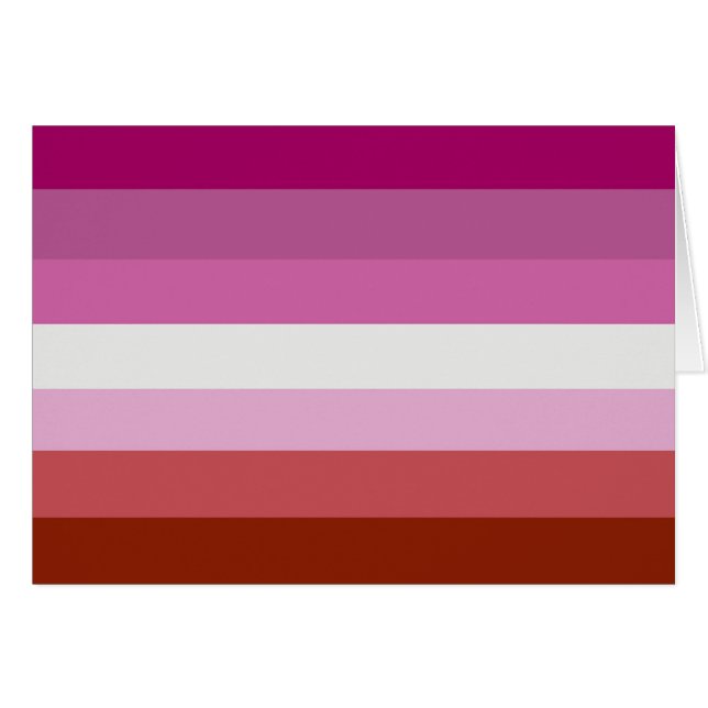 Lesbian Pride Flag Stripes (Front Horizontal)