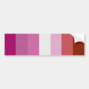 Lesbian Pride Flag Stripes Bumper Sticker