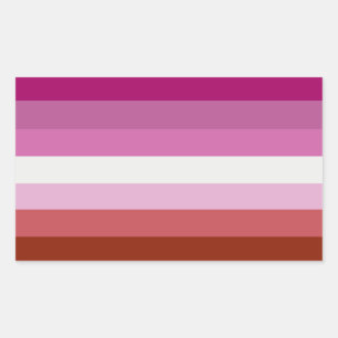 Lesbian Pride Flag Stripes Sticker