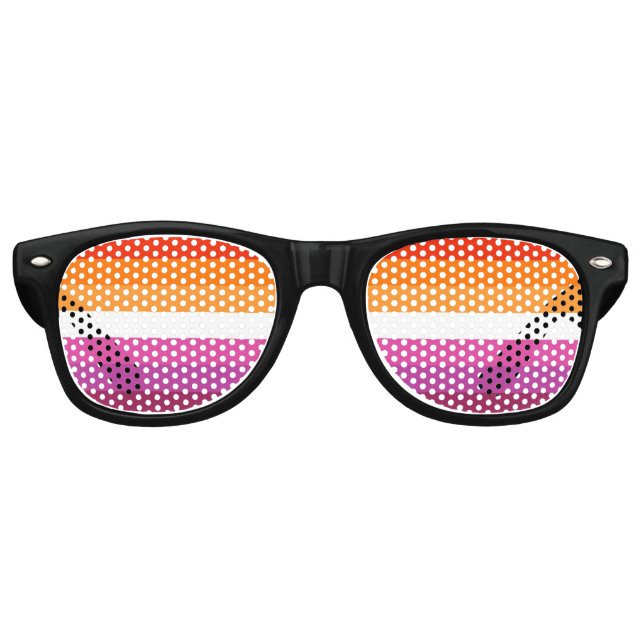Lesbian Pride Flag Sunglasses (Front)