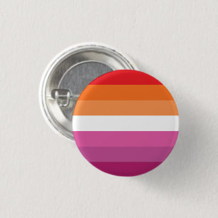 Lesbian Pride Flag (Sunset) 1 Inch Round Button