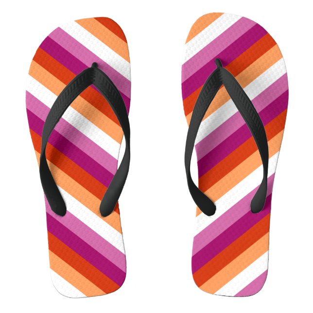 Lesbian Pride Flip Flops (Footbed)