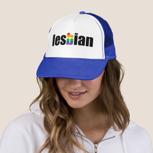 Lesbian Pride Hat (In Situ)