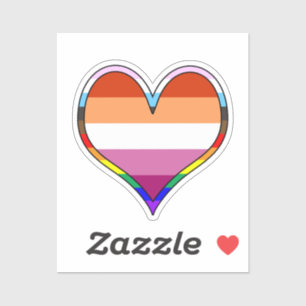 Lesbian Pride Heart