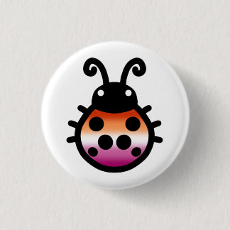 Lesbian Pride Ladybug Pin Badge