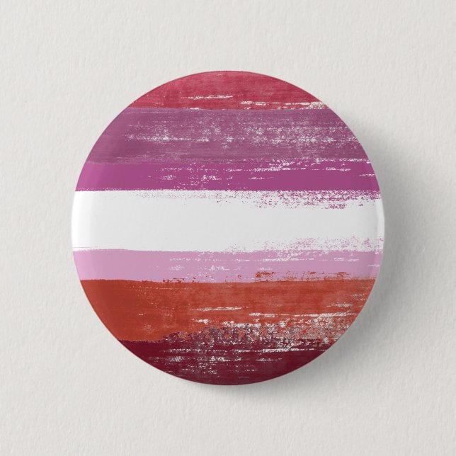 Lesbian Pride Paint 2 Inch Round Button (Front)