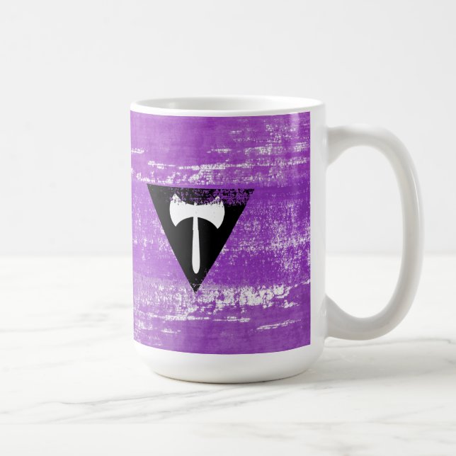 Lesbian Pride Paint (Labrys) Coffee Mug (Right)
