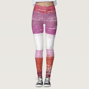 Lesbian Pride Paint Leggings