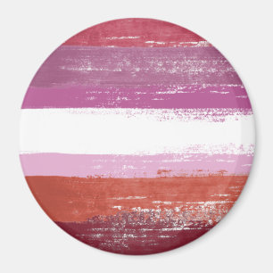 Lesbian Pride Paint Magnet