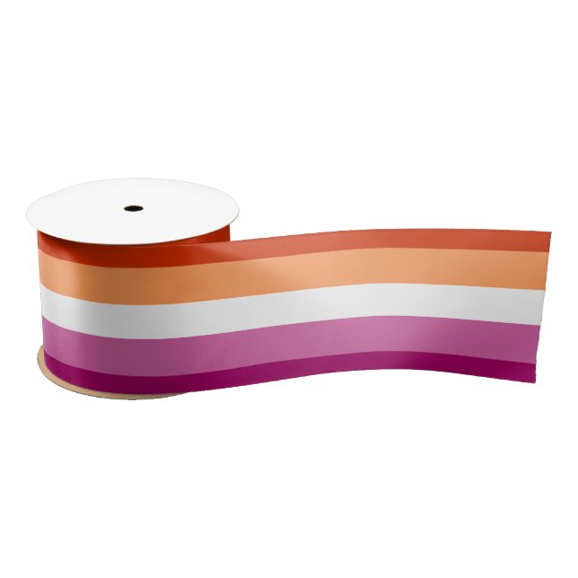 Lesbian Pride Satin Ribbon (Spool)