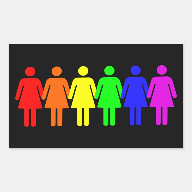 Lesbian Pride Sticker (Front)