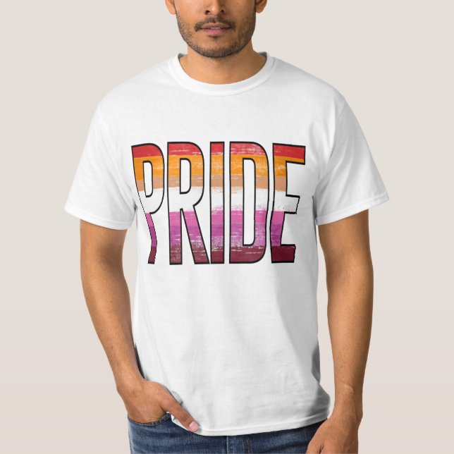 Lesbian Pride Word T-Shirt (Front)