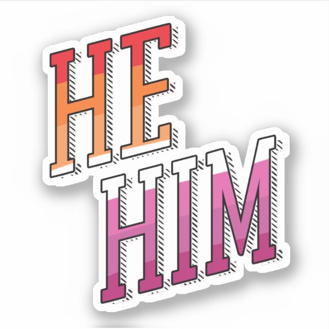 Lesbian Pronouns He Him (Front)