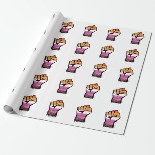 Lesbian Protest Fist Wrapping Paper