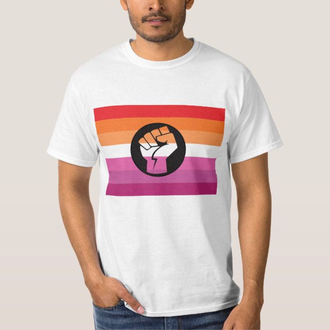 Lesbian Protest Flag T-Shirt (Front)