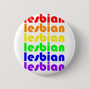 Lesbian Rainbow 2 Inch Round Button