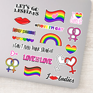 Lesbian Rainbow Venus Symbol