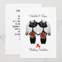 Lesbian Same-Sex Marriage Cool Cats Wedding
