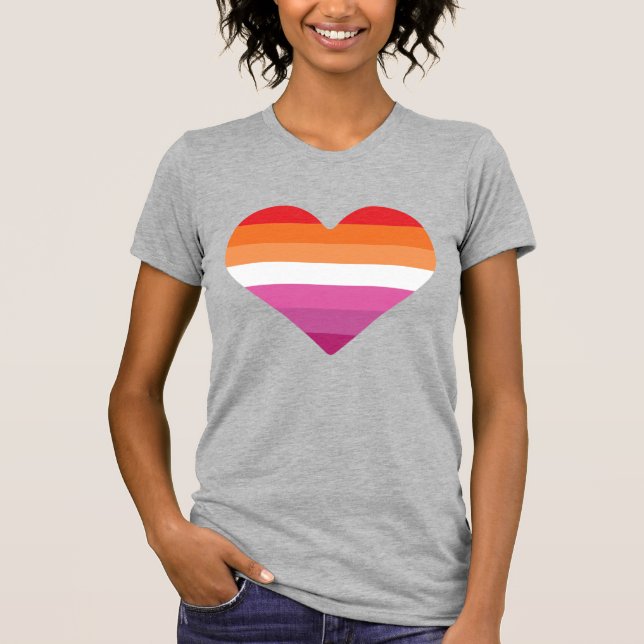 Lesbian Sunset Sunset T-Shirt (Front)
