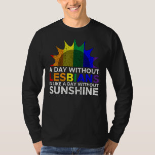 Lesbian Sunshine Pride Lgbt Gay Bisexual Women T-Shirt