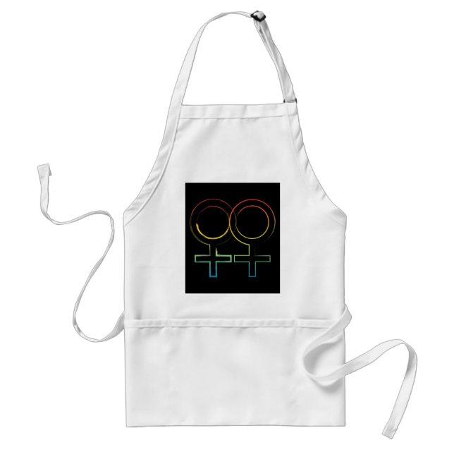 lesbian symbol standard apron (Front)