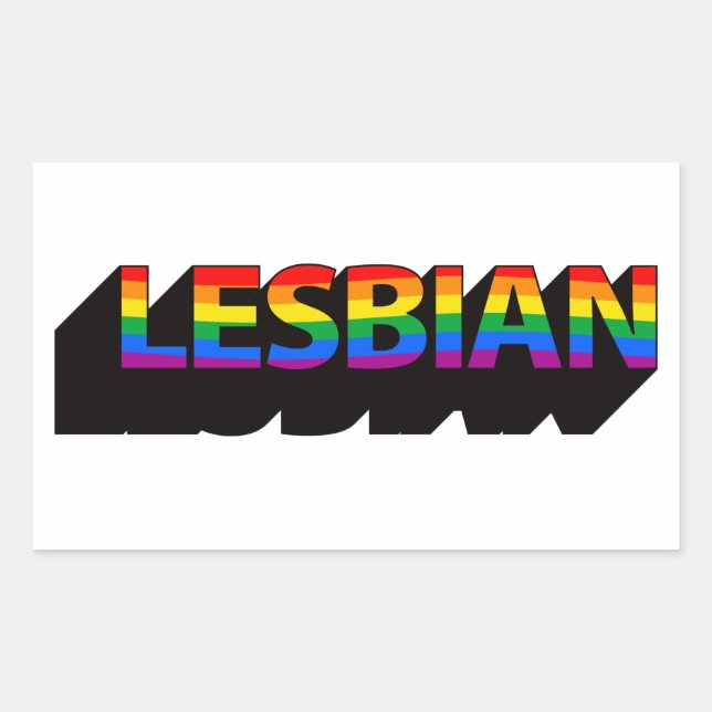 LESBIAN T-Shirt Sticker (Front)