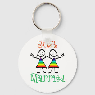 Lesbian Wedding Favours Keychain
