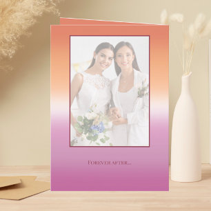 Lesbian Wedding Photo Pride Flag Gradient Program